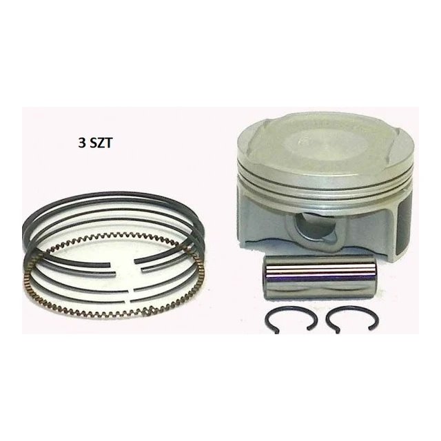 Komplet tłoków Sea Doo SPARK ACE (+0,50mm=74,50mm) (tłok 74,44mm) (3 szt) (sworzeń 17mm) 9.5:1 Wossner | K6513D050-3