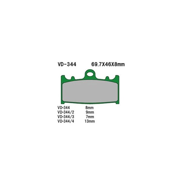 Klocki hamulcowe KH158 Vesrah | VD-344