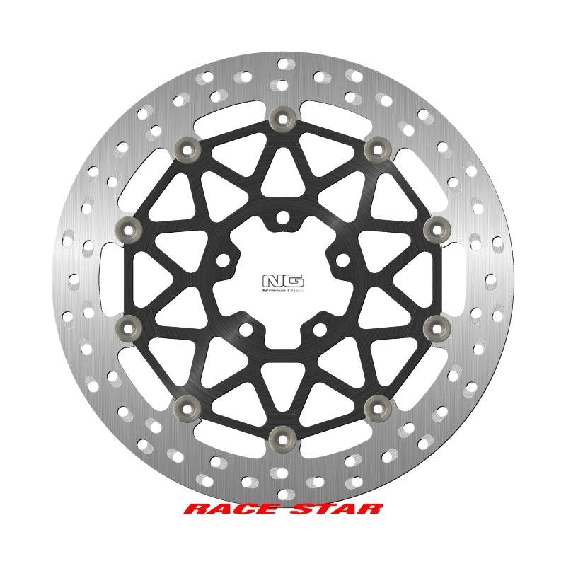 Tarcza hamulcowa przód RACE STAR PREMIUM Kawasaki ZX 10R SE ABS, ZX 10RR ABS (330x70x5mm) (5x10,25mm) Pływająca (Środek aluminiowy, polepszone chłodzenie) | NG1641ZG