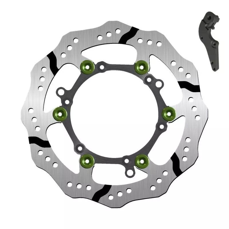 Tarcza hamulcowa przód Gas Gas EC/EX/MC 125/250/300/350/450, KTM SX-F 250/450, SX 125/144/200/250, EXC-F 250/350/530 (270x127x3mm) (6x6,25mm) WAVE Pływająca (Z adapterem) | NG1254XBHK17
