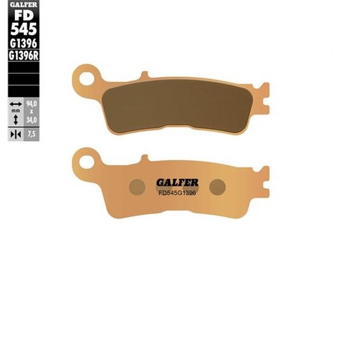 Klocki hamulcowe KH755 SPIEK METALICZNY (ZŁOTE) Off Road Przód Fantic XX 125, XEF/XXF 250/450, XEX 250, Yamaha YZ 250, WR/YZ 250F/450F, YZ 450FX Galfer | FD545G1396