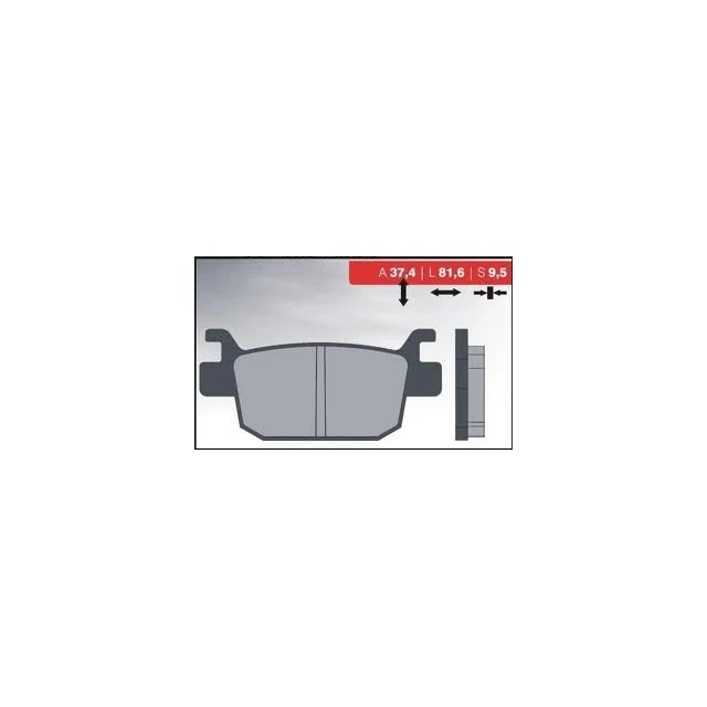 Klocki hamulcowe KH415 Spiek metaliczny (złote) Brenta | BR4082
