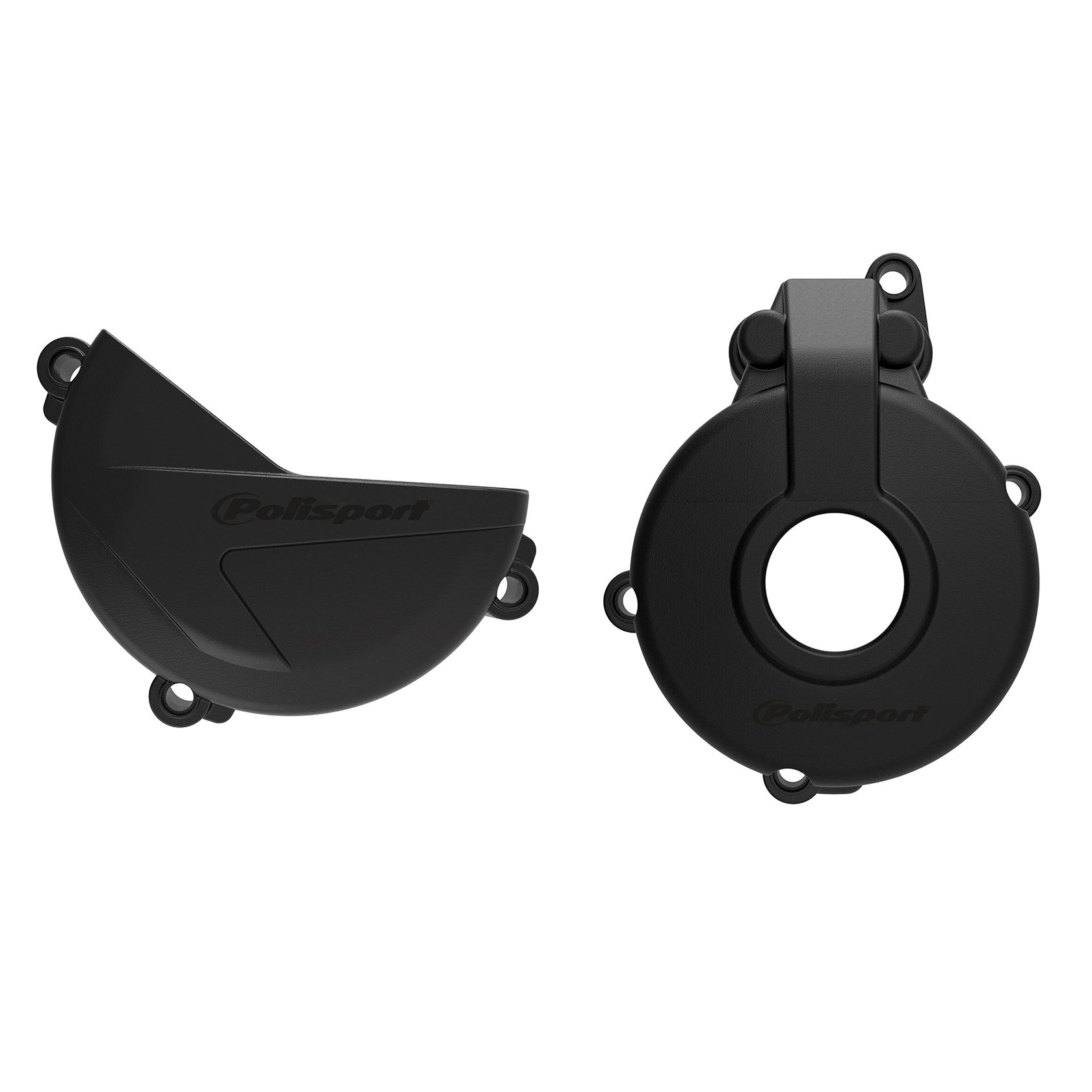 Zestaw osłon pokryw alternatora, sprzęgła i pompy wody Sherco SE-F 250, SE-F 300 czarny Polisport | 91006