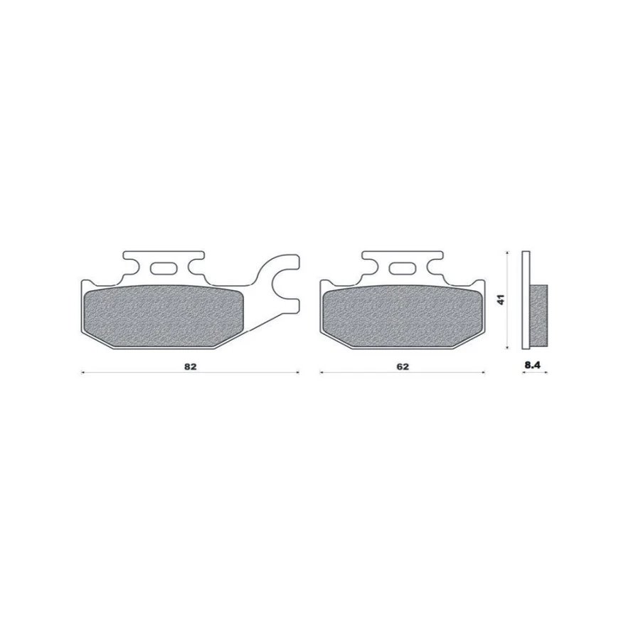 Klocki hamulcowe KH413 Brenta | BR4109