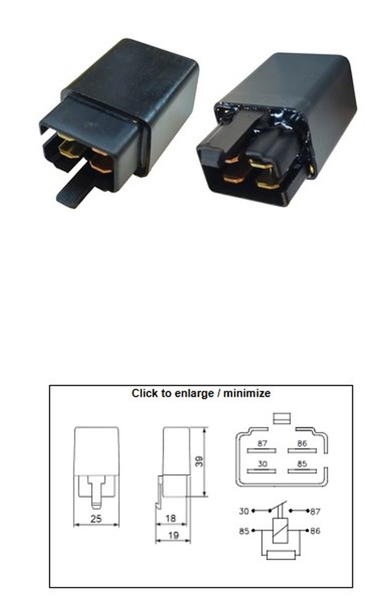 Przekaźnik rozrusznika Aprilia, BMW, Derbi, Honda, Kymco, Moto Guzzi OEM AP8212469, AP8224462, 61137707940, 38501-GN2-014, 38501-GAM-007, 38501-GBN2-004 DZE | 9605-01