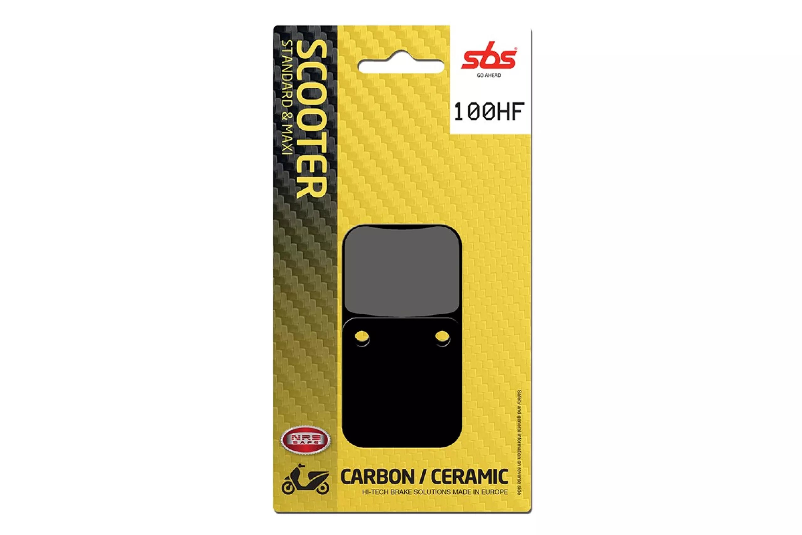 Klocki hamulcowe STREET CERAMIC Daelim ALTINO/DELFINO / HISTORY/OTELLO, Honda CRM/MBX 50, Peugeot VIVACITY 50 Kolor Czarny | 100HF