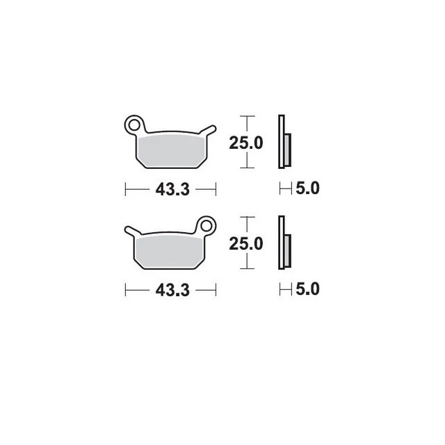 Klocki hamulcowe KH325 Sinter Metal SINTERPRO Racing KTM SX-E -5 Electric, SX 50, SX 65, Husqvarna EE-5, CR 50, SM 50-, TC 50 Przód/Tył Moto-Master | M094711