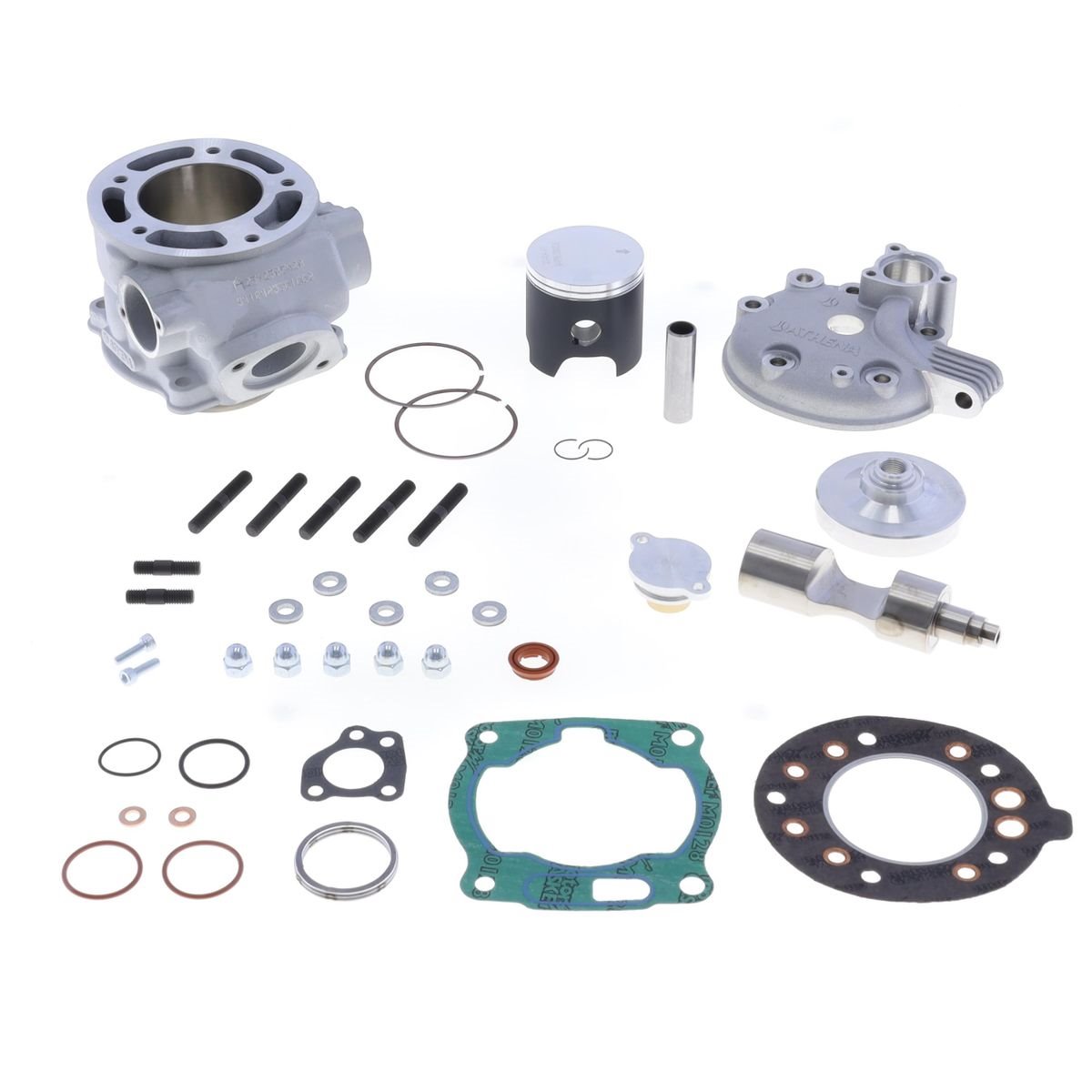 Cylinder kompletny Yamaha DT 125R, TDR 125, TZR 125 BIG BORE 170 CCM 65mm (cylinder, tłok, TOP-END, zawór wydechowy, głowica) Athena | P400485100010