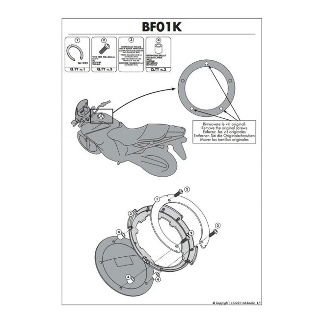 Mocowanie adapter tanklock Suzuki Kappa | BF01K