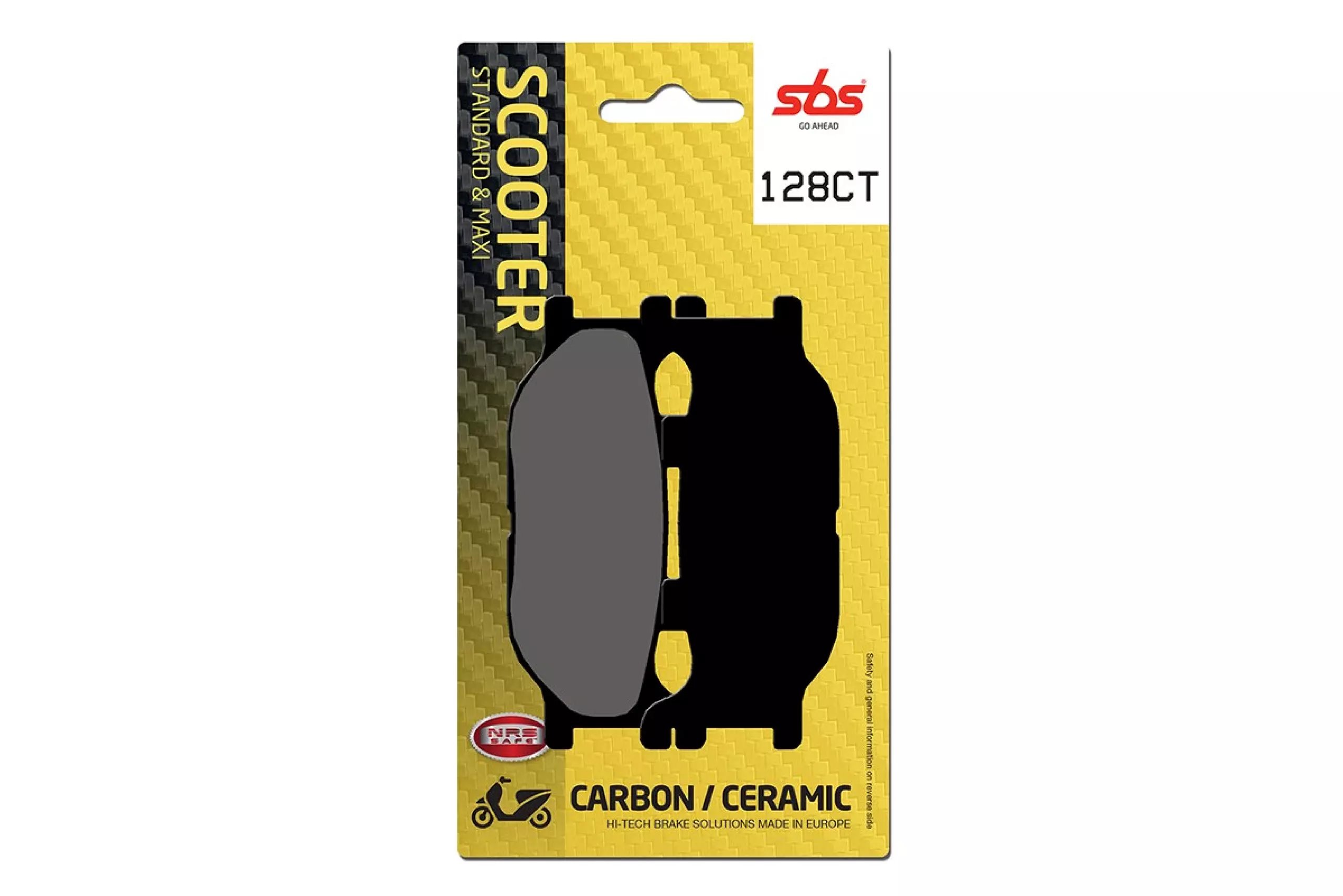 Klocki hamulcowe MAXI CARBON Yamaha YP 250/450/500, Italjet Kolor Czarny CARBON TECH | 128CT