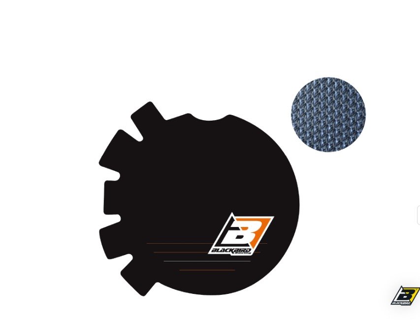 Okleina pokrywy sprzęgła KTM SX/SXF, EXC (UDAROODPORNA-TWARDA) Blackbird | E5515/02