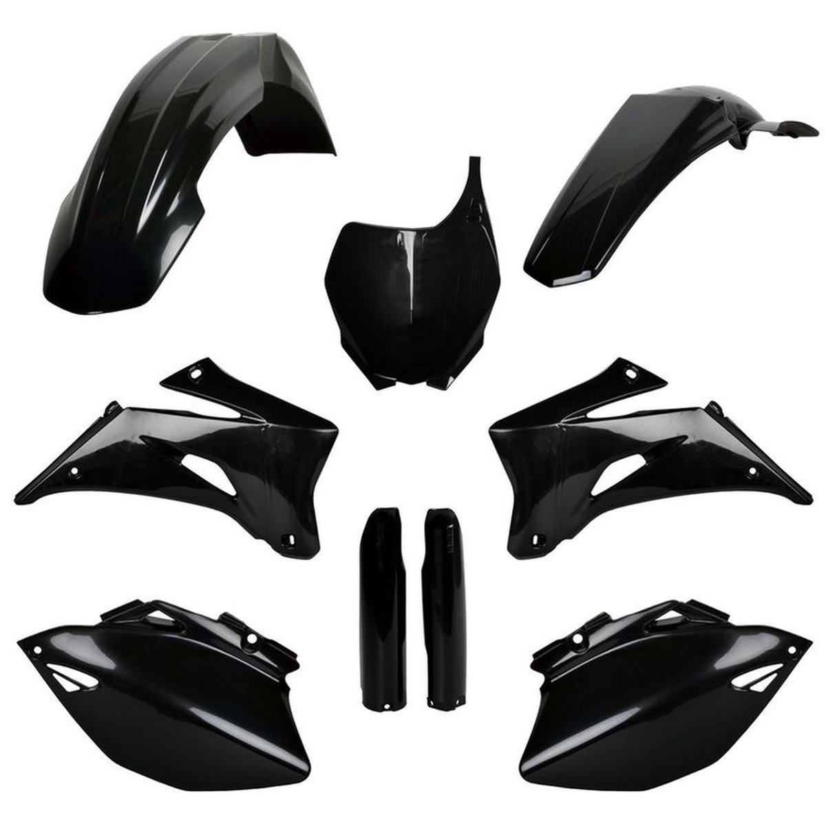 Komplet plastików Yamaha YZ 250F, 450F CZARNY Polisport | 91398