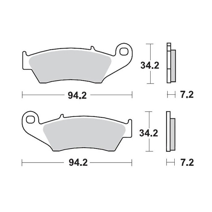 Klocki hamulcowe KH185/KH389 Sinter Metal Enduro: 21 (Nitro) Beta RR 2T 125/200, RR 2T 250/300, RR 4T 350/390, RR 4T 450, Honda CR 125/250/500R, CRF 230F/250R, CRF 450R Moto-Master | M093421