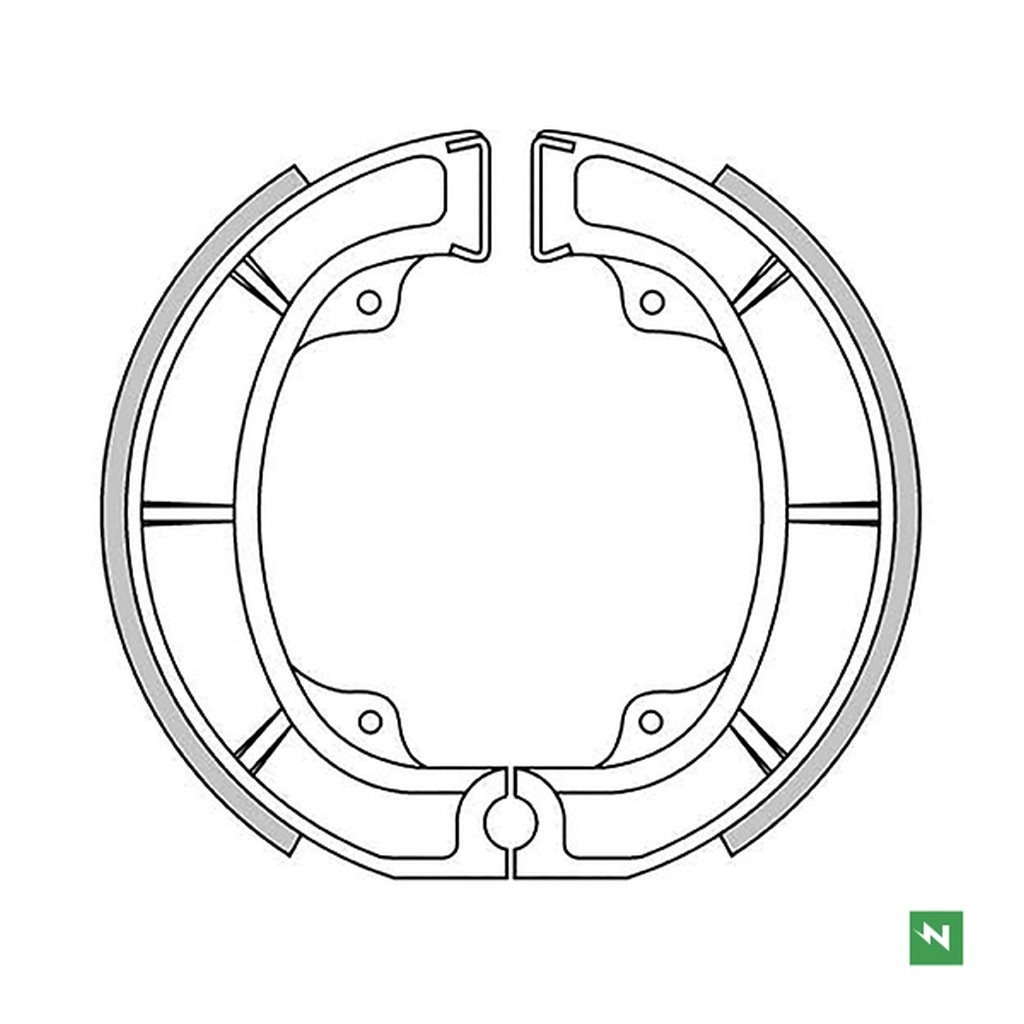 Szczęki hamulcowe Suzuki RM 250/465 Przód (150x22mm) NEWFREN | GF1166