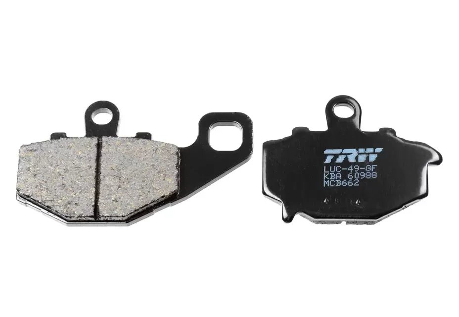 Klocki hamulcowe KH192 ORGANIC Kawasaki ZX6R 600, ZX6R 636, ER6, VERSYS 650, Z 750, ZX9R, Z 1000/SX, ZX10R, GPZ 1100 TYŁ TRW | MCB662