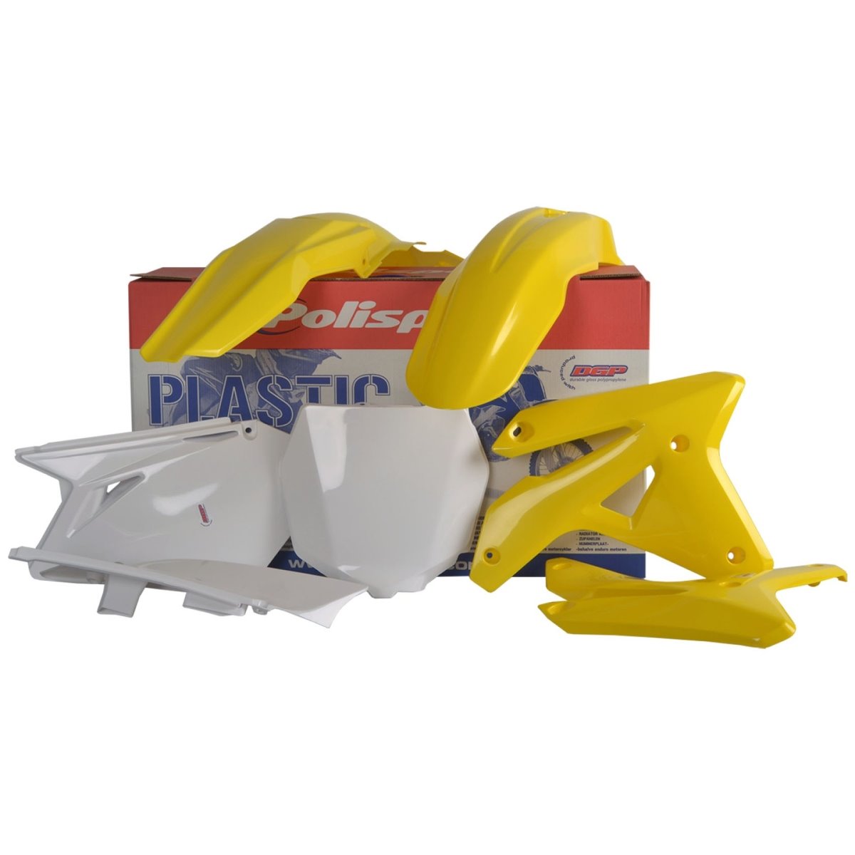 Komplet Plastików Suzuki RMZ 450 Żółty OEM Polisport | 90124