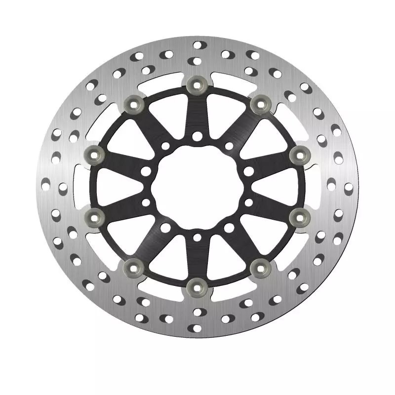 Tarcza hamulcowa przód RACE STAR PREMIUM Kawasaki ER 6N/F, ZX-6/ZX-6R 600 Ninja, ZX-6R 636 (298x80x5mm) (5x8,45/10,25mm) Pływająca (Środek aluminiowy, Polepszone chłodzenie) | NG1056ZG