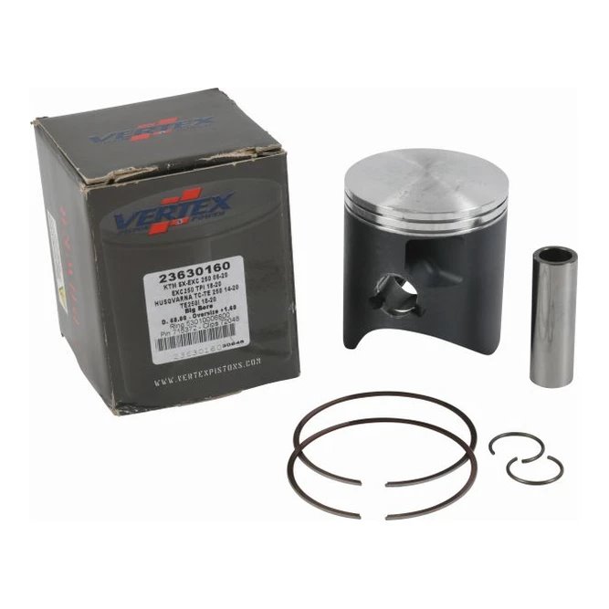 Tłok KTM SX 250, EXC 250, TPI, Freeride 250R, Husqvarna TC/TE 250, Beta RR 250, GAS GAS EC 250, MC 250, Husaberg TE 250 (+1,60mm=67,95mm) Vertex | 23630160