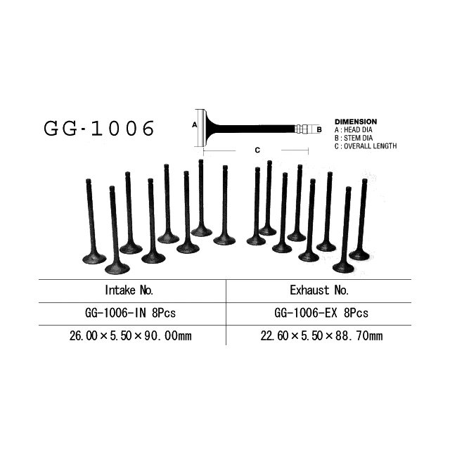 Zawór wydechowy Honda CB 900F (SC01, SC09), CB 1100F/R Vesrah | GG-1006-EX