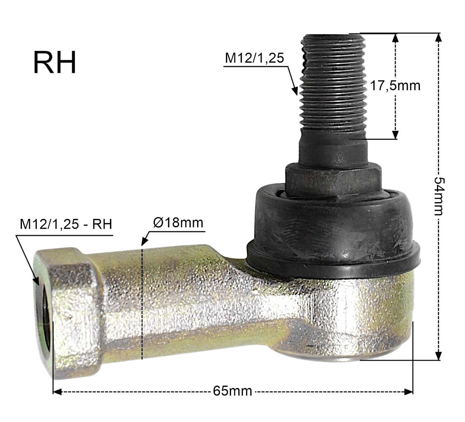 Końcówka drążka kierowniczego prawa Yamaha YFM 250/350/400/450 PROMX | PM41007RS