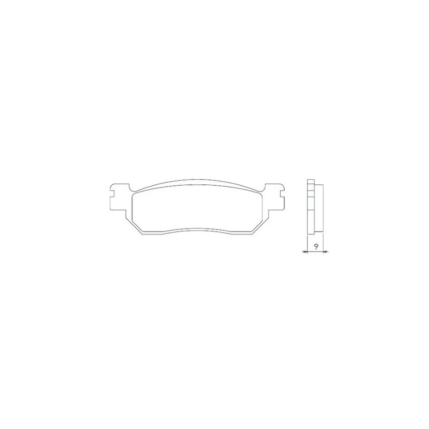 Klocki hamulcowe KH275 Spiek metaliczny (złote) Brenta | BR4022