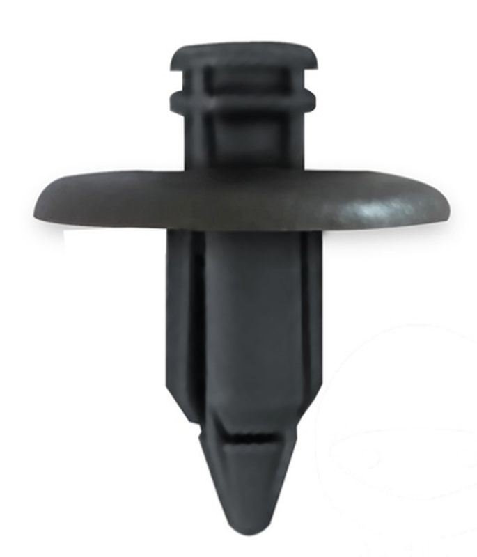 Kołki montażowe do plastików Honda, Kawasaki, Suzuki (głębokość 19mm, gr. 8mm, szer. główki 20mm, dł. całk. 21,5mm) 10 szt. OEM: Honda 90653-HW3-671, Kawasaki 92039-0086, Suzuki 09409-07333 | RVT-PR09