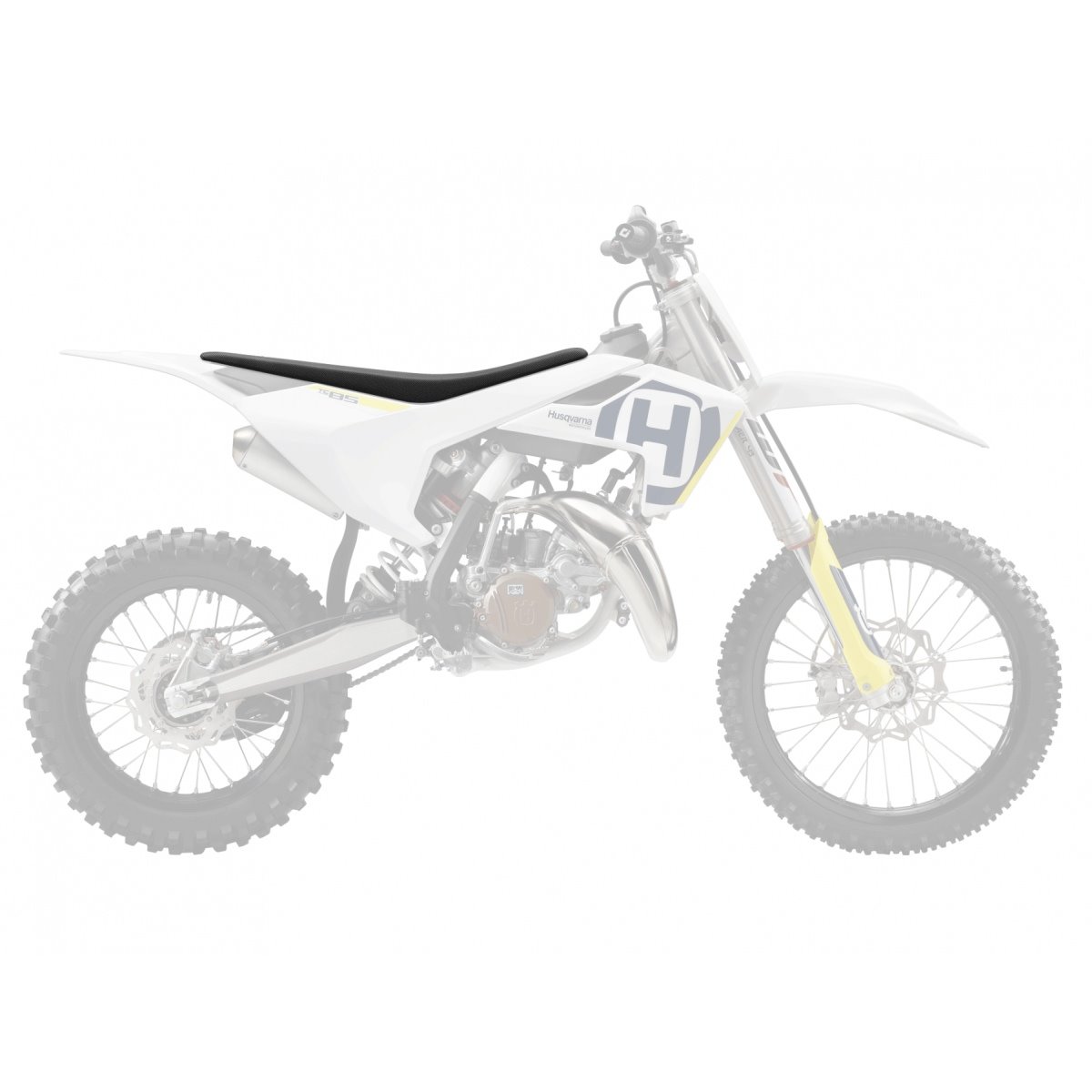 Pokrowiec / poszycie na siedzenie Husqvarna TC 85 Pyramid Czarny Blackbird | E1627G