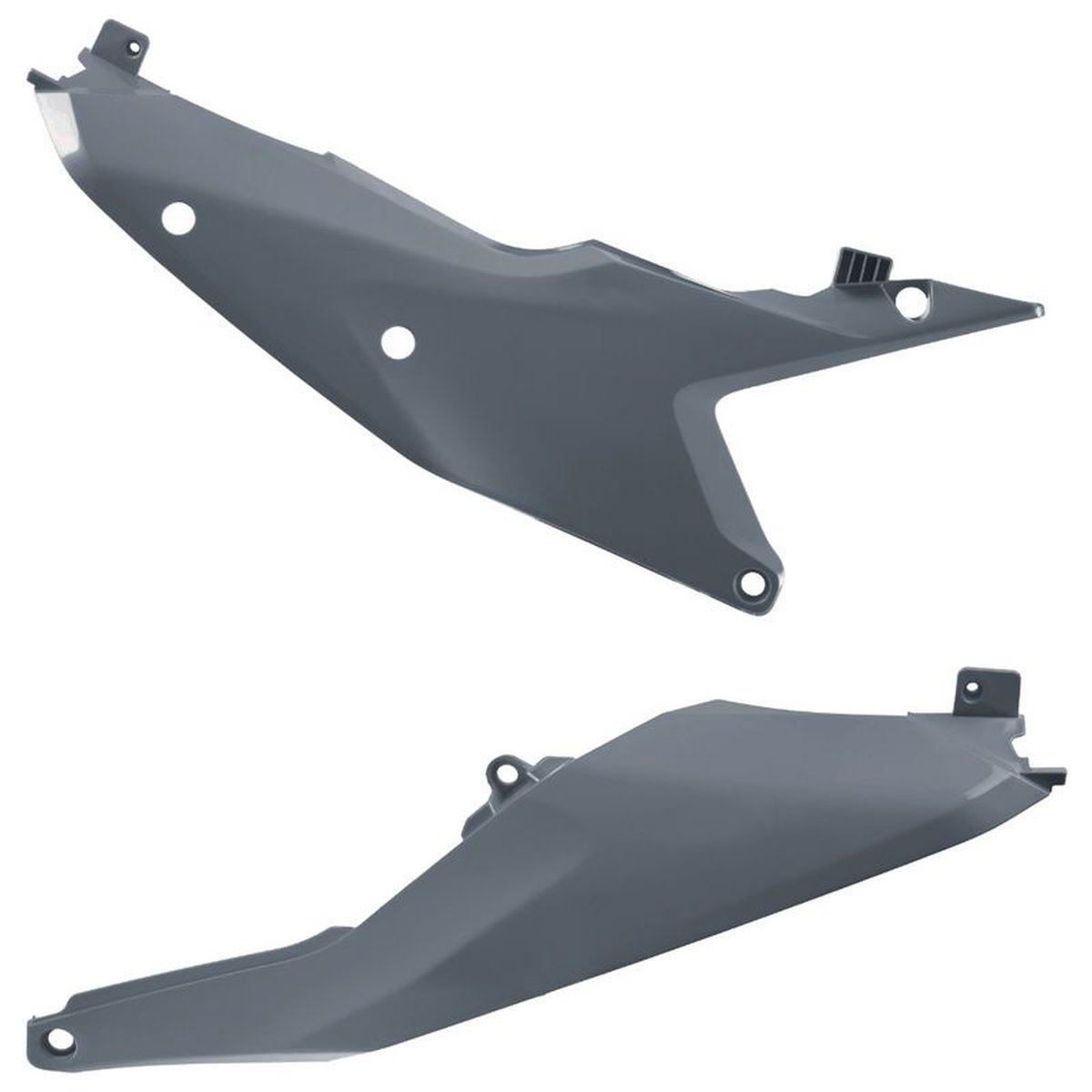 Boczniki tylne KTM SX/SX-F/XC/XC-F, EXC/EXC-F/XC-W/XCF-W szary N-GREY Polisport | 8478100004