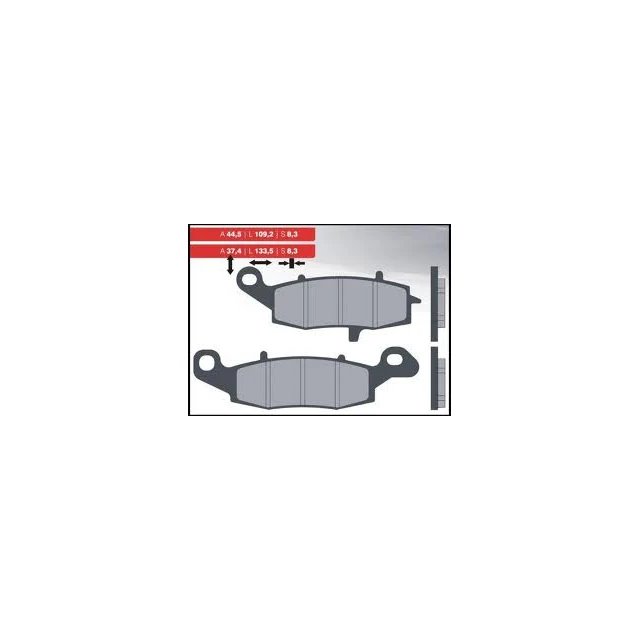 Klocki hamulcowe KH229 Spiek metaliczny (złote) Brenta | BR4092