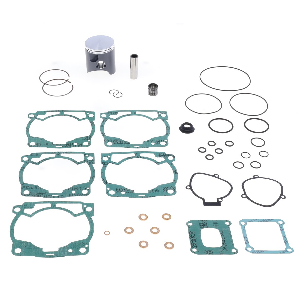 Tłok z uszczelkami TOP-END KTM SX/EXC/XC/XC-W 250; Husqvarna TC/TE 250; GAS GAS EC/EX/MC 250 (2T) (STD. +0,02mm 66,36mm) Athena | P4C0664083001C
