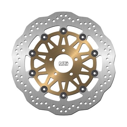 NG Tarcza hamulcowa przód Kawasaki VN 1500/1600 Mean Streak/ZX-12R/ZX-7R / ZZR1000 (320x61x5mm) (5x10,5mm) WAVE PŁYWAJĄCA | NG166X/GLD