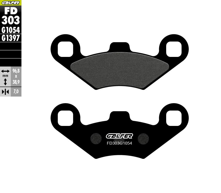 Klocki hamulcowe KH159 Półmetaliczne ATV Polaris Galfer | FD303G1054