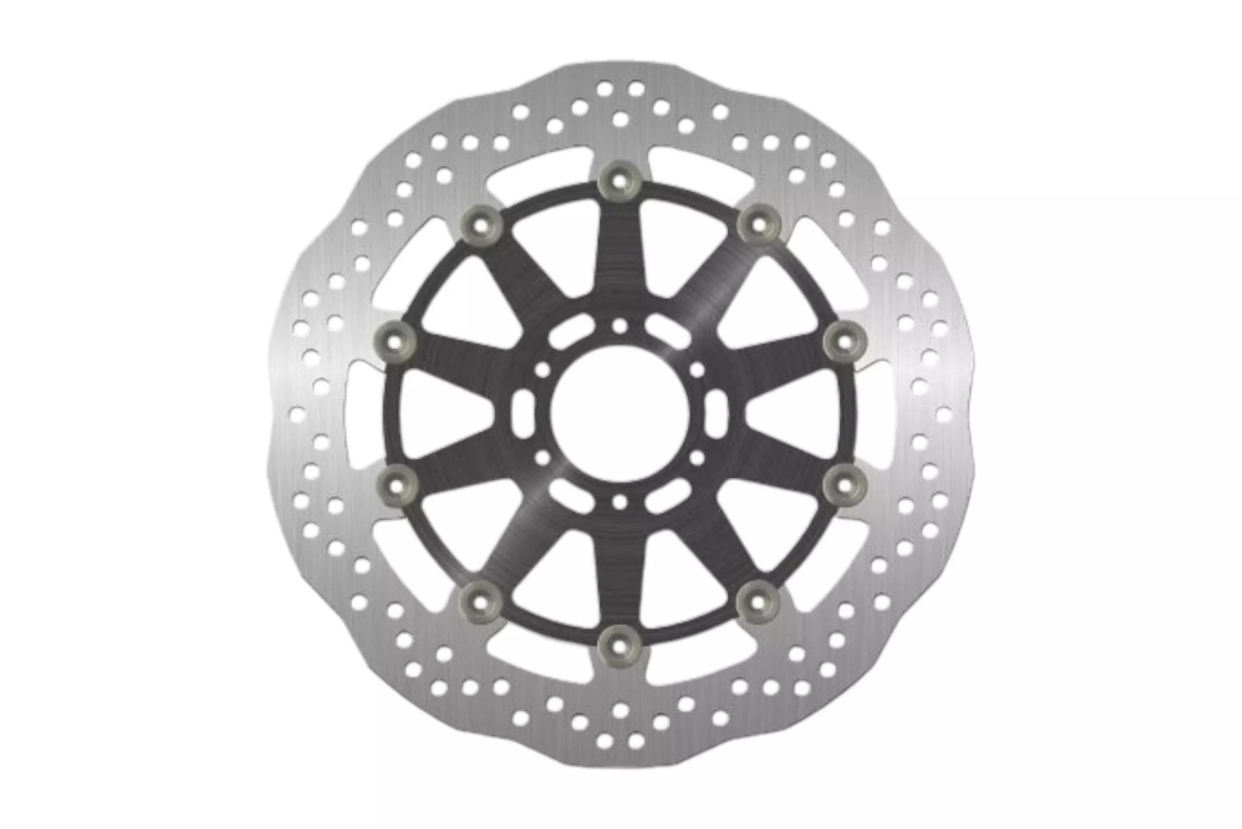 Tarcza hamulcowa przód Aprilia Drosoduro 900/TUONO660, Moto Guzzi V7,V85,V9,V100, Benelli TNT, TORNADO (320X64X4,5MM) (6X8,5MM) WAVE PŁYWAJĄCA (ŚRODEK ALUMINIOWY) | NG1597XG