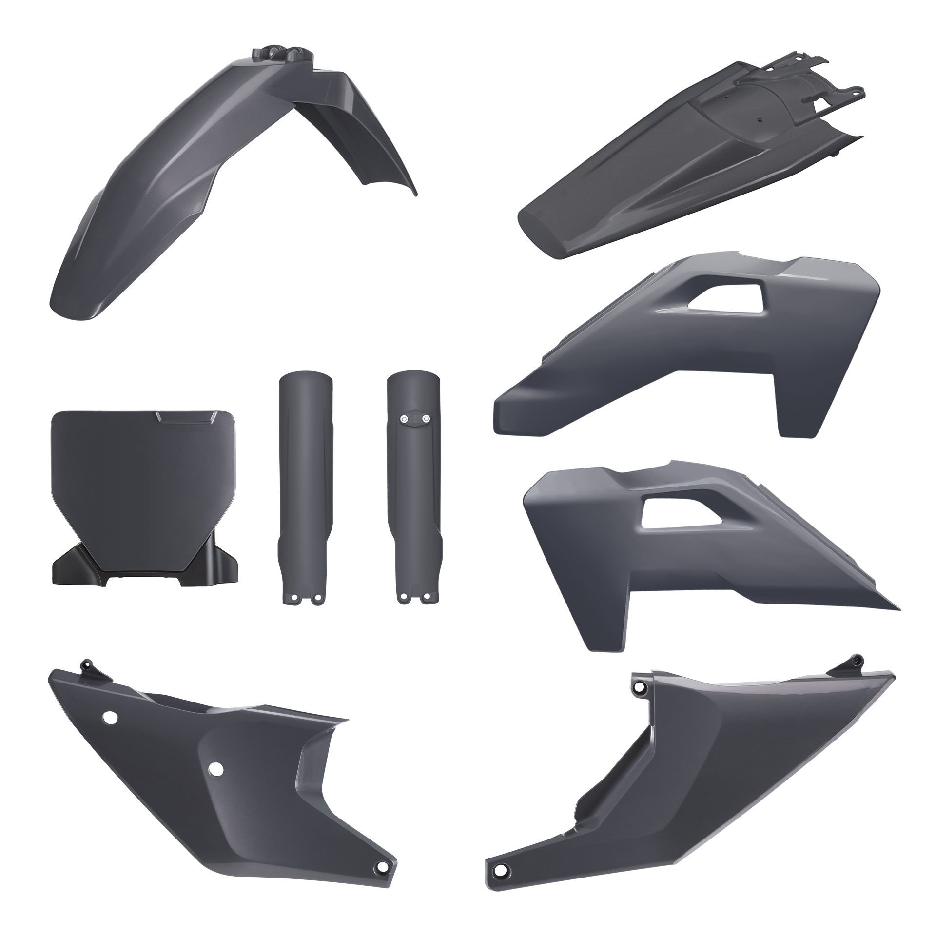 Komplet Plastików Husqvarna TC/FC/TX/FX Szary Polisport | 91645