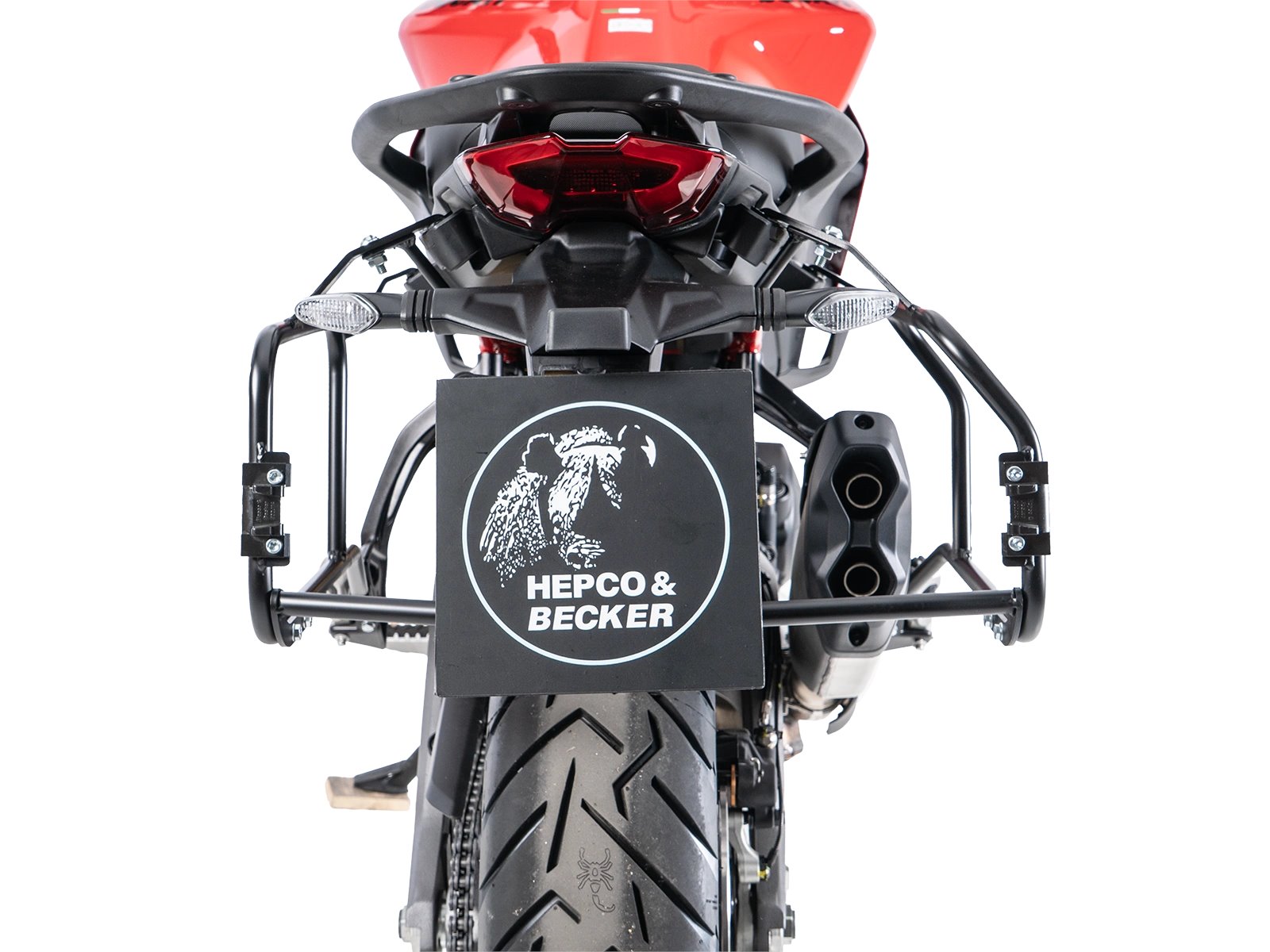 Stelaż boczny Cutout do kufrów Xplorer Cutout 40/37 Ducati Multistrada V2/S Hepco & Becker | 6517679 00 01