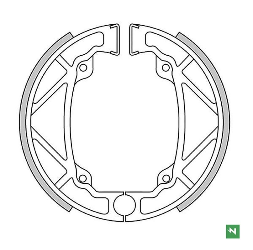 Szczęki hamulcowe przód KTM MX 125/250/500 140x25mm NEWFREN | GF1159
