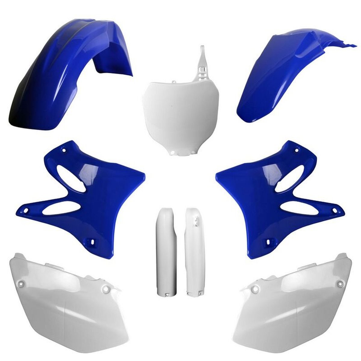 Komplet Plastików Yamaha YZ 125/250 Niebieski Biały OEM Polisport | 91385