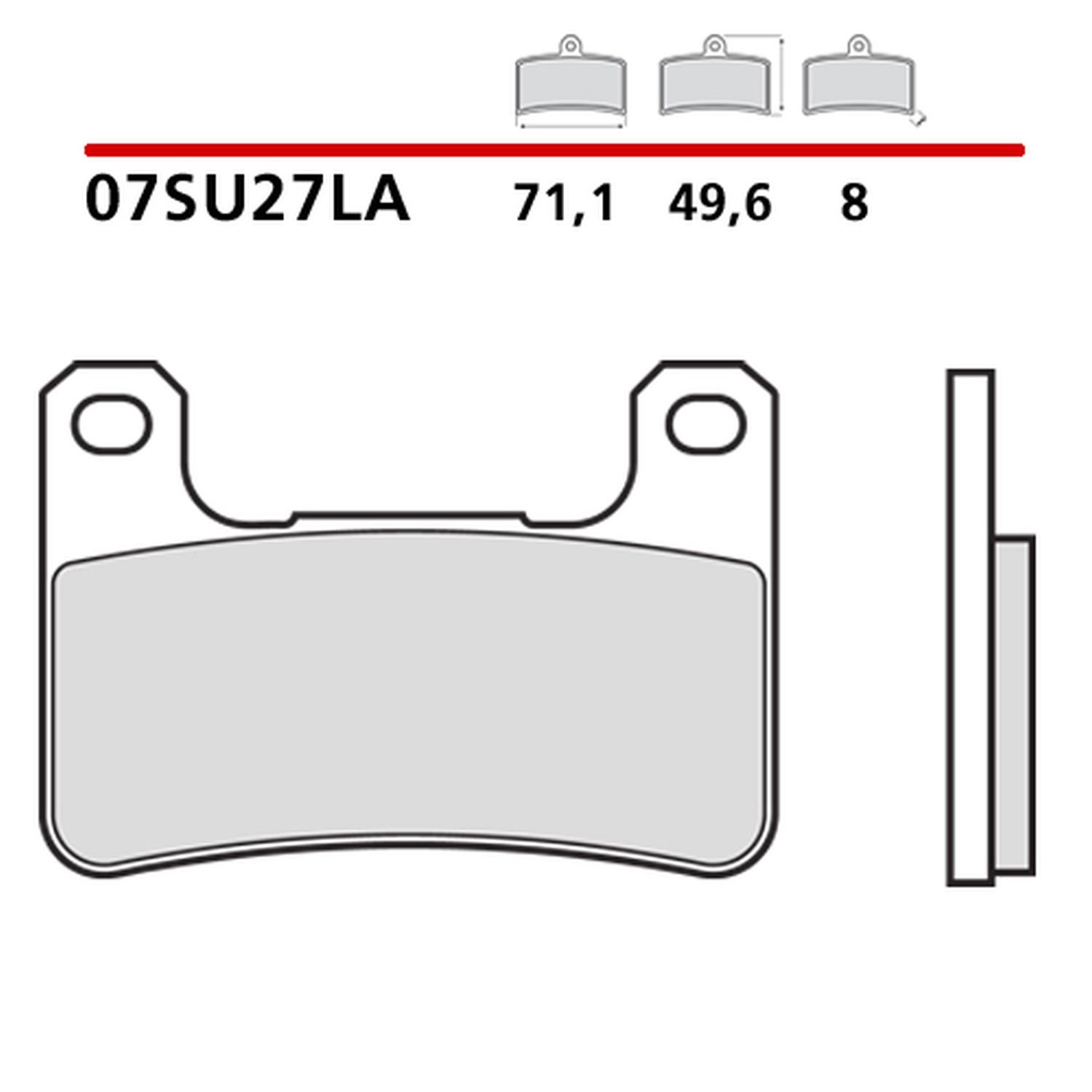 Klocki hamulcowe KH379 Road Sinter LA Brembo | 07SU27LA