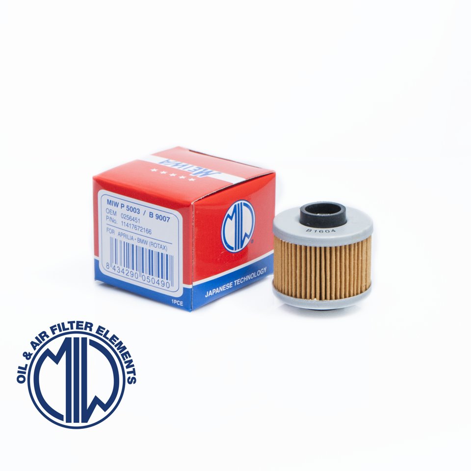 Filtr oleju Aprilia 125/200, Peugeot 125/150/200 (HF185) (50) Miw (Meiwa) | P5003