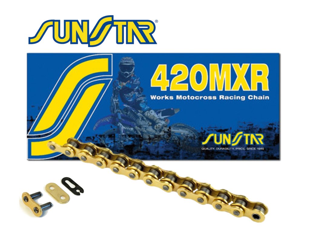 Łańcuch napędowy 420MXR-130G 420NZ3 22,2KN Sunstar | SS420MXR-130G
