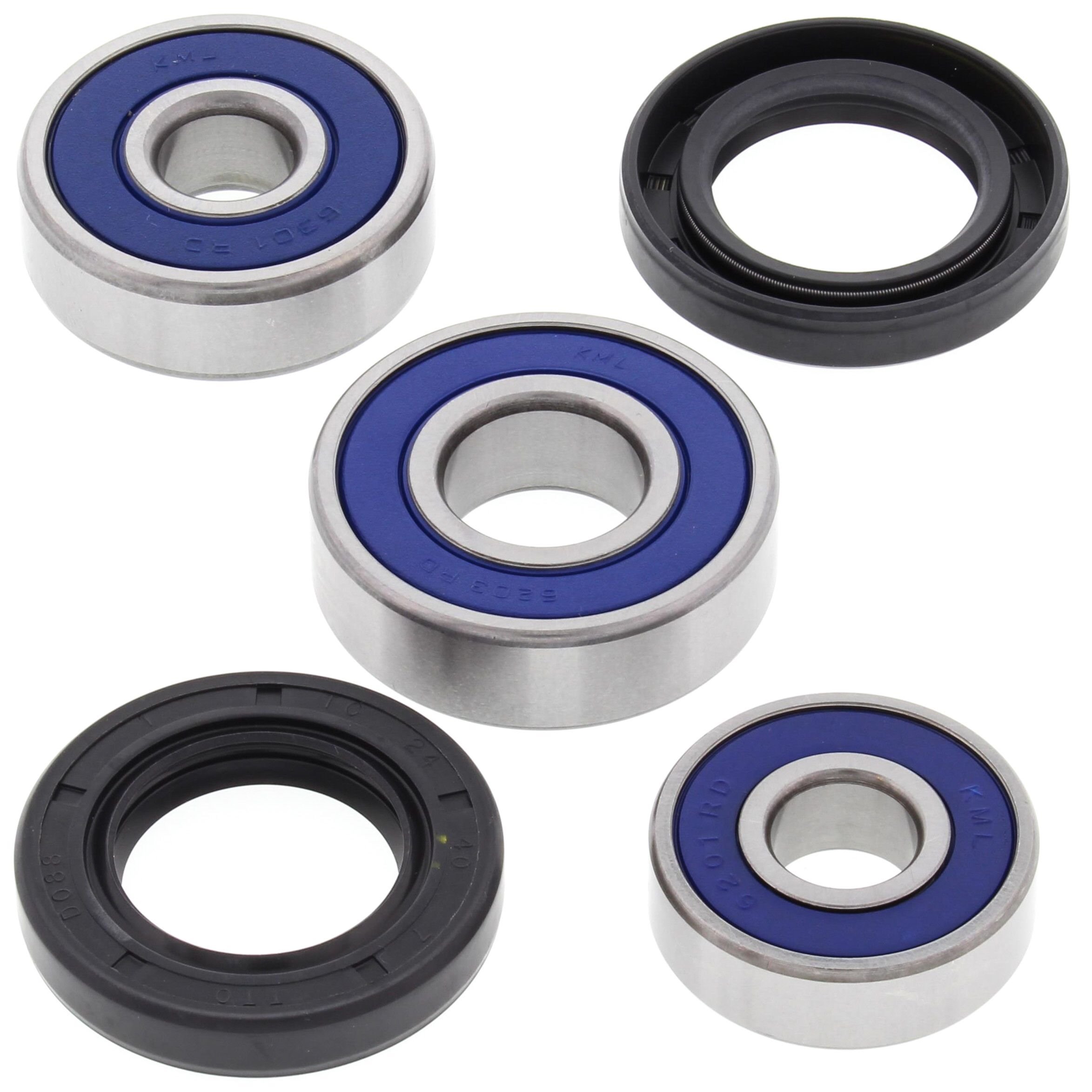 Łożyska koła tylnego z uszczelniaczami Kawasaki KDX80, KE100, KX80, Suzuki TM75, TS75 All Balls | 25-1176