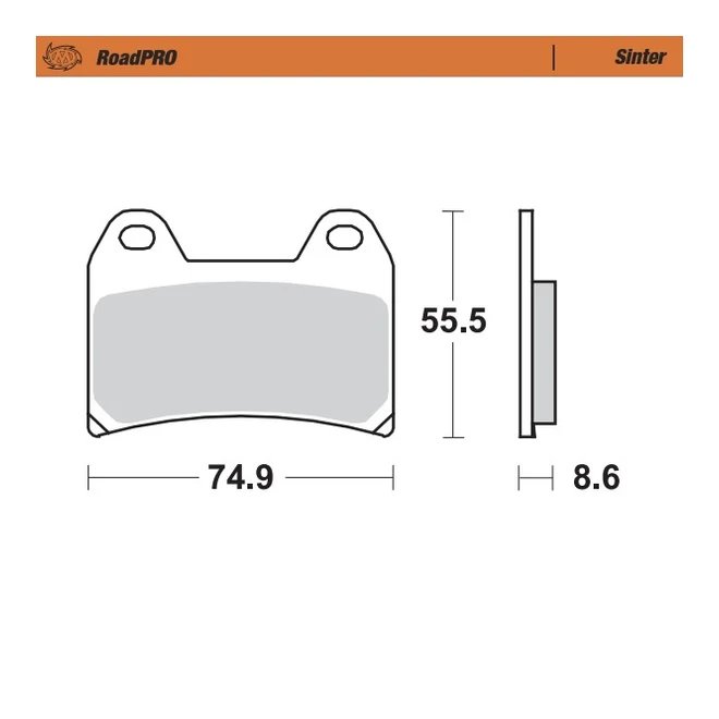 Klocki hamulcowe KH244 Roadpro Sinter Series Moto-Master | M404301