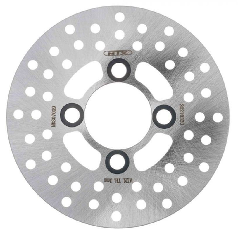 Tarcza hamulcowa przód Yamaha YFM 250, 350, 400 Grizzly, YFZ 350 Banshee, YFM 660R, 700R, YFZ 450 (160x48x3,5mm) (4x10,5mm) MTX PARTS | MDS07009