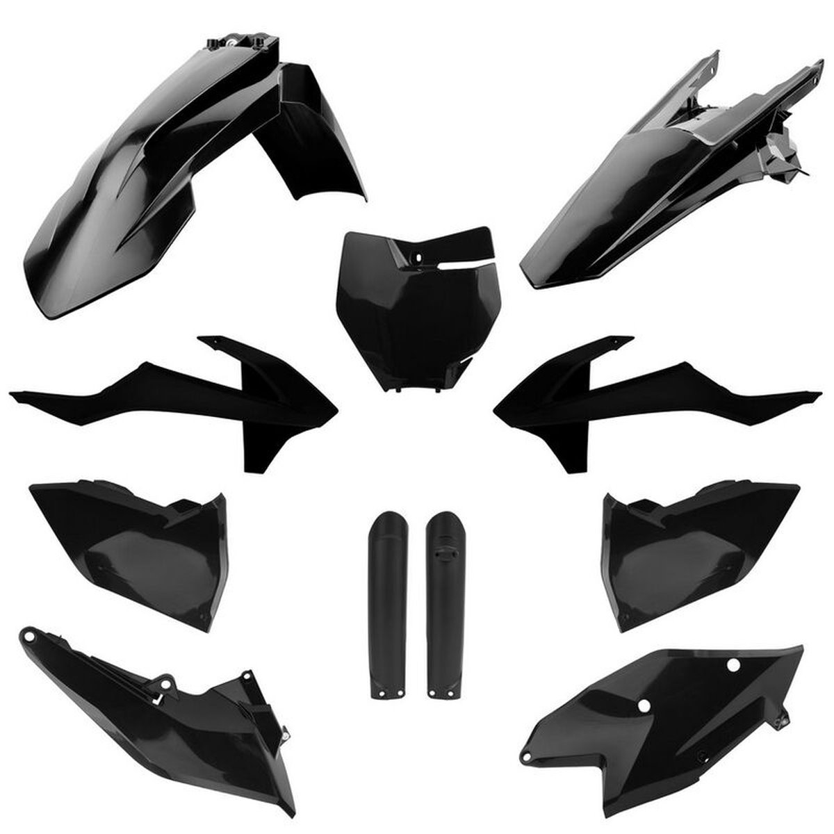 Komplet Plastików KTM SX/SX-F/XC-F Czarny Polisport | 91454