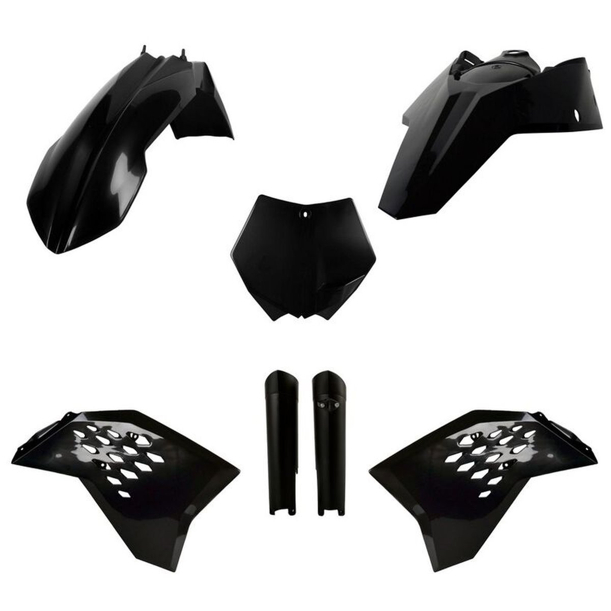 Komplet Plastików KTM SX/SX-F/XC-F Czarny Polisport | 91441