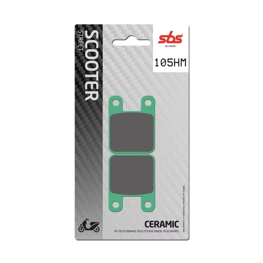 Klocki hamulcowe CERAMIC Yamaha DT50R, TZR50, Tomos Kolor Czarny | 105HM