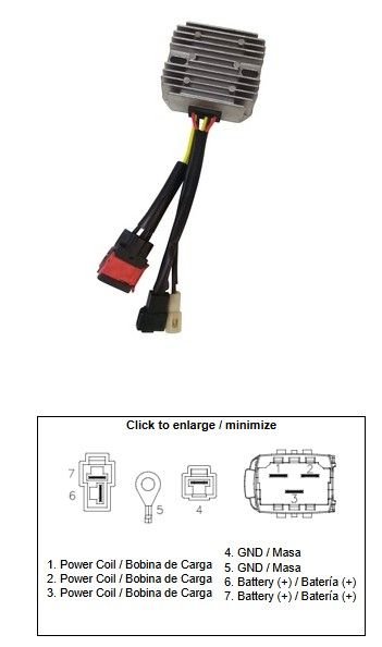 Regulator napięcia Royal Enfield 400 Himalayan, 500 Classic, GT 535 Continental MOFSET (35A) DZE | 2639-01