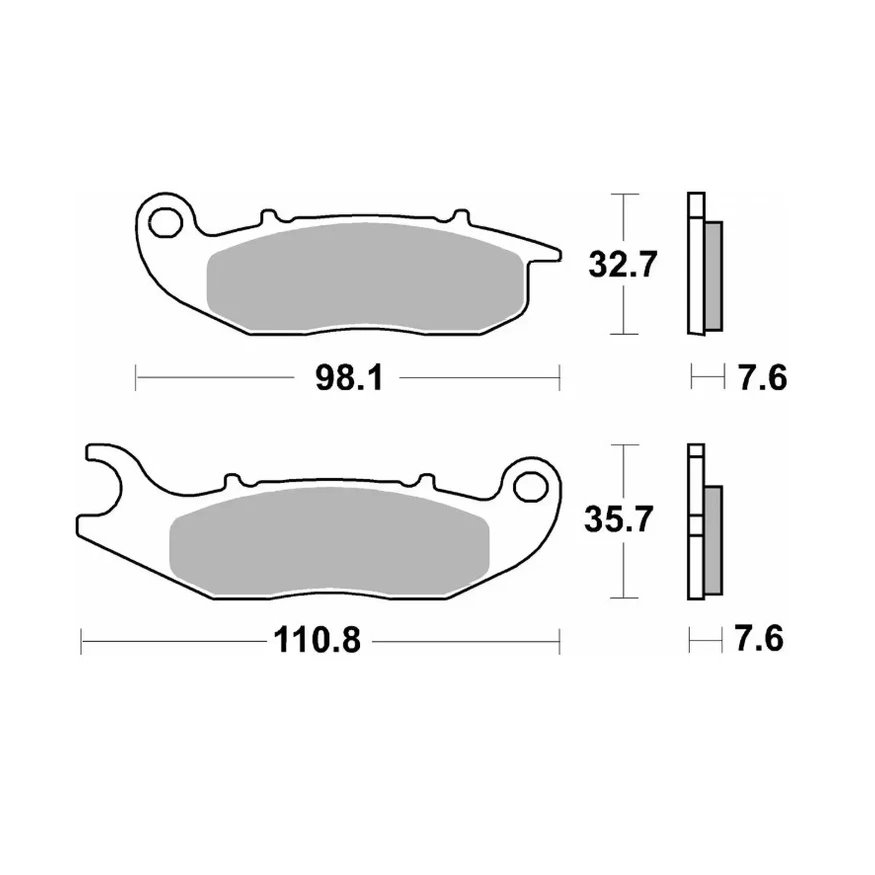 Klocki hamulcowe KH465 STREET Standard Ceramic Czarny AJP PR3/PR4/PR5 13-, Derbi Terra/City Cross 125, Honda CRF 250L/M/R 13-, Piaggio Liberty/Medley 125/150 16-, Rieju 125 Marathon Pro 11-, Gas Gas EC 250/300 Przód SBS | 859HF