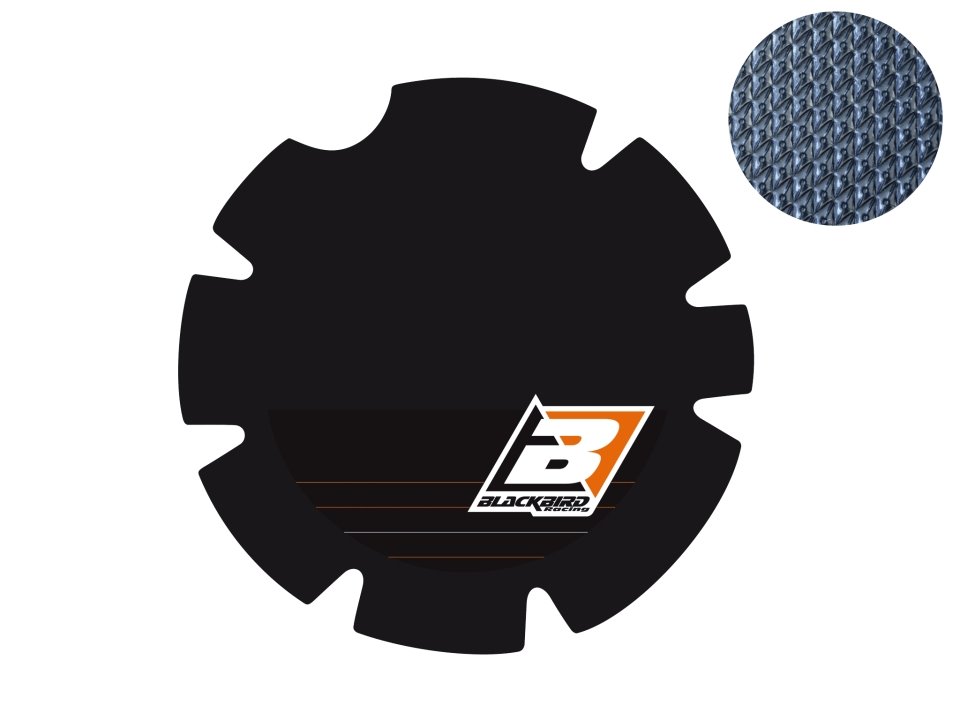 Okleina pokrywy sprzęgła KTM SX, EXC (UDAROODPORNA-TWARDA) Blackbird | E5515/04