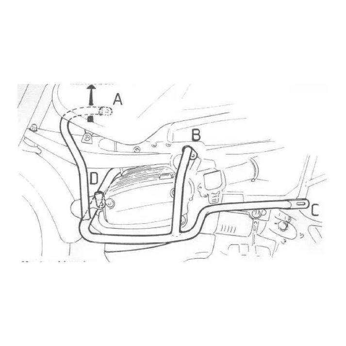 Gmole silnika BMW R 1150 GS 2000 - 2004 Hepco Becker | 502908 00 09